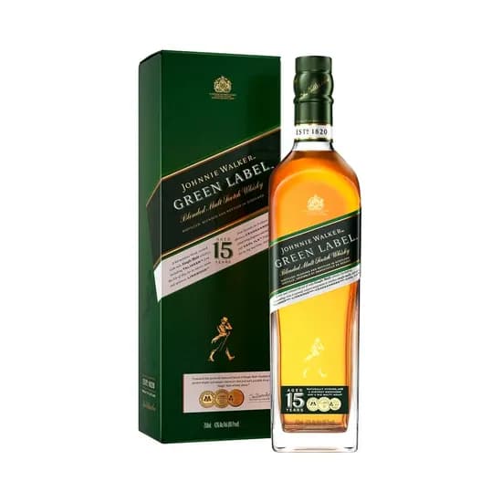 Whisky Johnnie Walker Green Label 15 Años 750ML