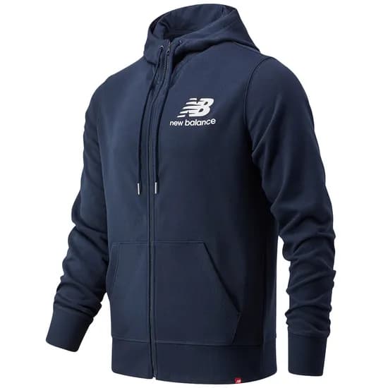 Moletom New Balance Masculino Essentials Stacked XL Azul - MJ03558ECL