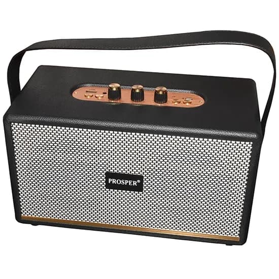 Speaker Prosper MK-324 / 60W com Bluetooth / Auxiliar / Micro SD - Preto