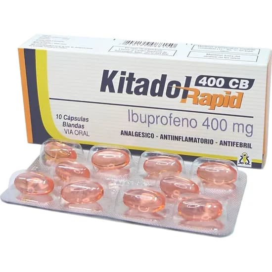 Med. Kitadol Rapid 400MG 10CAP Blanda