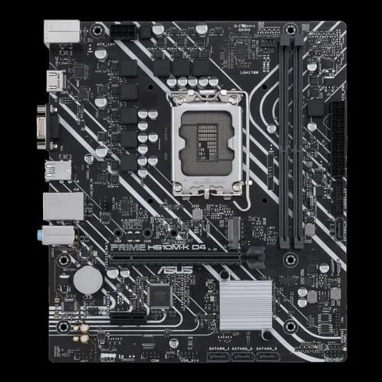 Placa Mãe Intel 1700 Asus H610M-K Prime D4 Chipset H610 DDR4 Matx