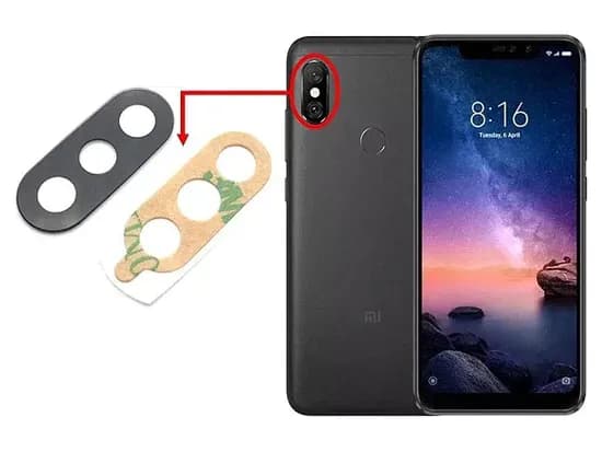 Lente Camara Xiaomi Redmi 6(Solo Vidrio)
