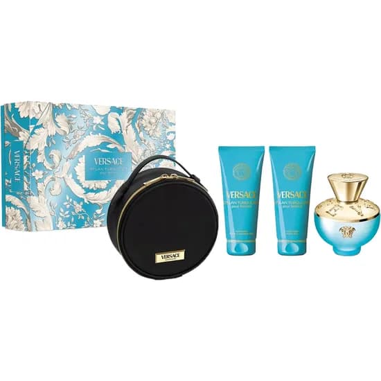 Kit Perfume Versace Dylan Turquoise - Eau de Toilette - Feminino - 100ML - 100ML - 100ML