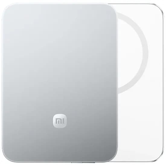 Carregador Portátil Wireless Xiaomi Ultrathin Magnetic Power Bank 15W MDY-20-Eb 5.000 Mah Saída USB-C - Glacier Silver