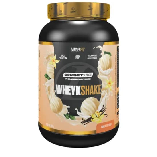 Landerfit Whey Protein Wheykshake Gourtmet Series 900G - Vanilla Ice Cream
