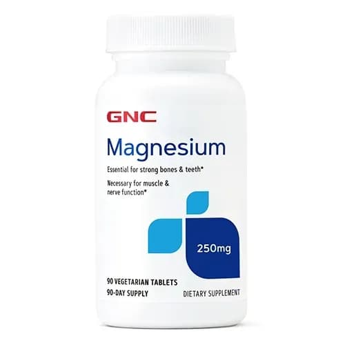 Suplemento GNC Magnesium 250MG 90 Cápsulas