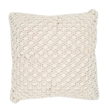 Capa de Almofada Trenzado Beige Claro