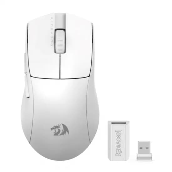 Mouse Redragon M916W-Pro 1K 26000DPI Wireless Whit White