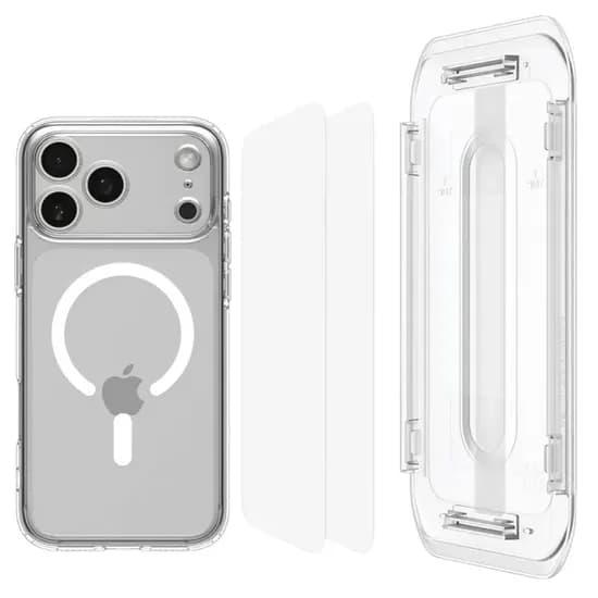 Capa Spigen iPhone 17 Pro Max Ultra Hybrid - Clear + Pelicula (ACS09896)