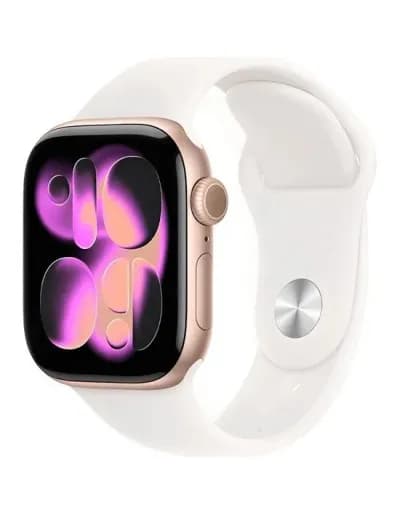 Apple Watch S11 Caixa de Alumínio Em Rose Gold e Pulseira Esportiva Em Cor Light Blush 46 MM MEV74LW/A