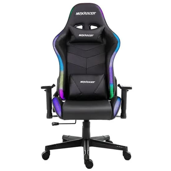Cadeira Gamer Max Racer Kroma KRM-06-Wi-Fi LED RGB - Black