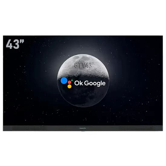Smart TV LED Smartfy GTV43 / 43" / Full HD / HDMI / USB / com Soundbar / Google TV / Wifi - Preto