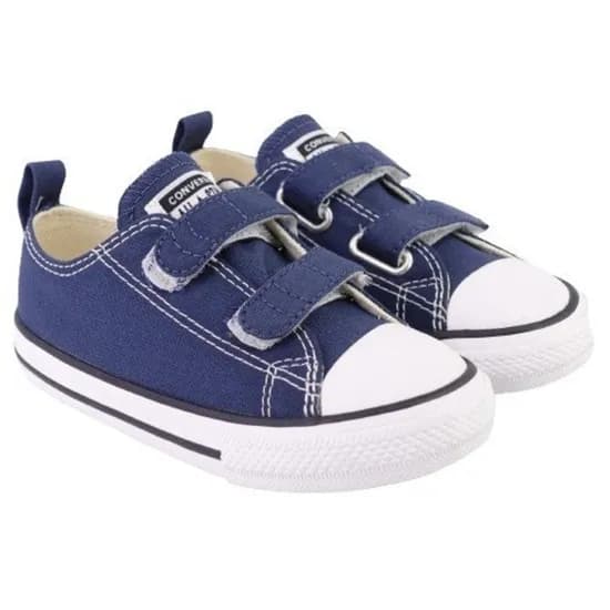 Calzado Converse Infantil Bebe Velcro Azul CK10410003