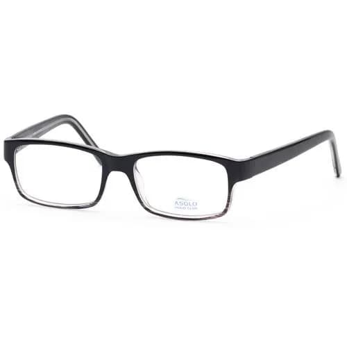 Armação para Óculos de Grau Asolo Mod.AS007 Tam. 53-18-145MM - Preto