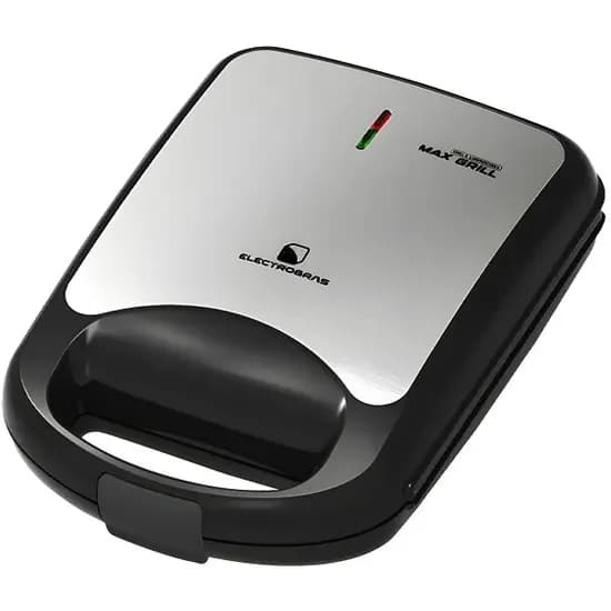 Sanduicheira e Grill Electrobras Max Grill EBGS-04 1.200 Watts 127V ~ 60HZ - Prata/Preta