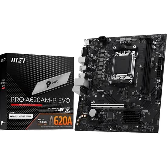 Placa-Mãe MSI Pro A620AM-B Evo AM5 DDR5