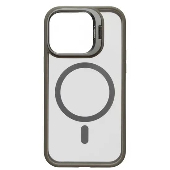 Capa Metal Stand para iPhone 16 Pro - Sandy Gray