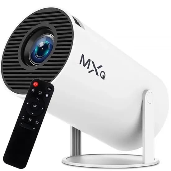 Projetor HY300 MXQ Pro Speed-X / 8K / HDMI / USB / 2.4G / 100-240V - Branco