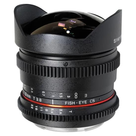 Lente Cine Samyang Nikon VDSLR 8MM T/3.8 II Fish e