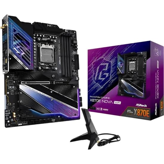 Placa-Mãe Asrock X870E Nova Wifi AM5 DDR5