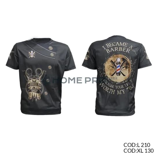 Camiseta de Barbeiro Tamanho L