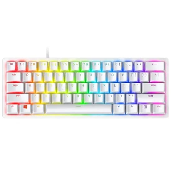 Teclado Gamer Razer Huntsman Mini RZ03-03390300-R3M1 RGB Switch Purple - Branco