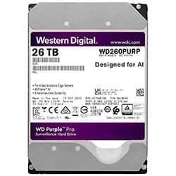 HD Western Digital 26TB WD Purple Pro 3.5" SATA 3 7200RPM - WD260PURP (Garantia BR)