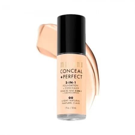 Base Corretivo Milani Conceal + Perfect 2-IN-1 00 Light Natural 30ML