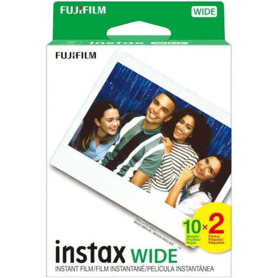 Papel Térmico Fujifilm Instax Wide - (20 Folhas de Filme)