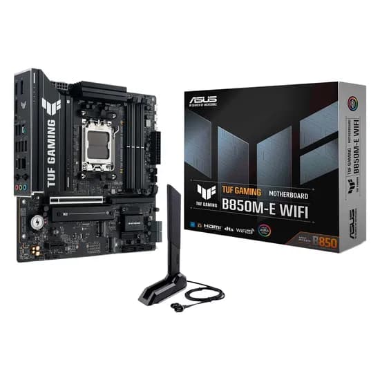 Placa Mãe Asus Tuf Gaming B850M-e Wifi Socket AM5 Chipset AMD X850 DDR5 Micro ATX