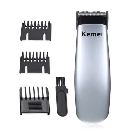 Aparador de Barba Cabelo Máquina de Cortar Cabelo Kemei Elétrica Recarregável Navalha de Barbeiro Ca