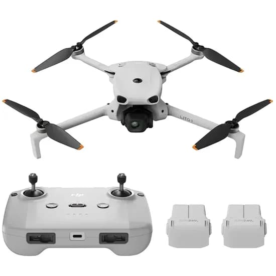 Dron Dji Lito 1 FLY More Combo (Dji RC-N3) - 4K - com Controle - GPS - Cinza