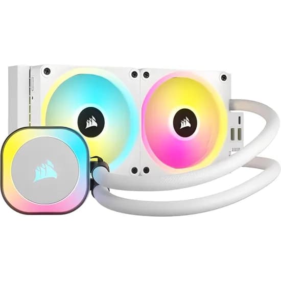 Cooler Líquido Corsair Icue Link H100I RGB Aio para Cpu - Branco (CW-9061005-WW)