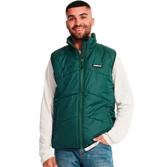 Colete Caterpillar Masculino Foundation Chevron Insulated XL Verde - 4040004-195920