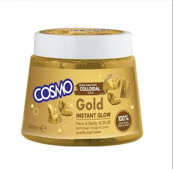 Exfoliante Facial Y Corporal Cosmo Gold Instant Glow 500ML