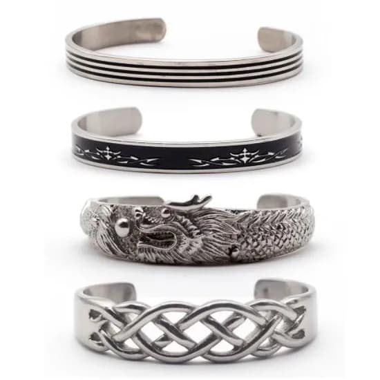 Pulseira Demahom de Aço Inox - 4 Modelos