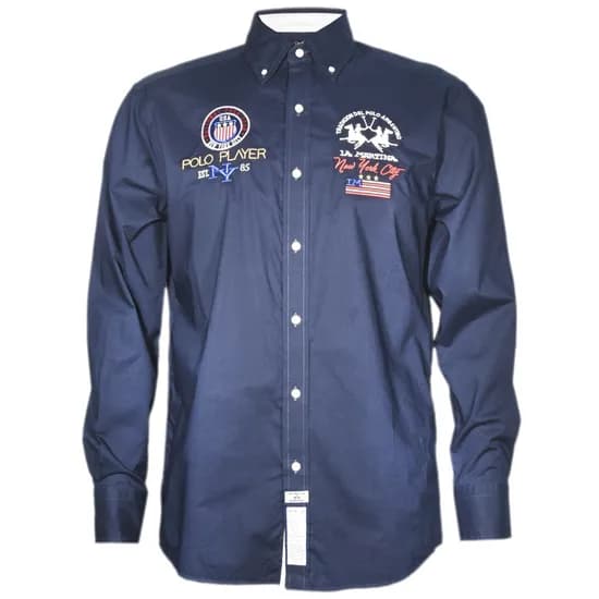 Camisa La Martina Masculino Eq.JMC315 05 - Marinho