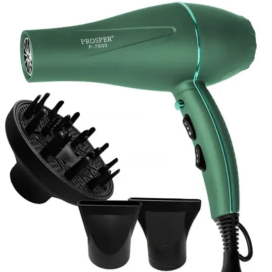 Secador de Cabelo Prosper P-7600 7.000 Watts 220 - 240 V ~ 50/60 HZ - Verde