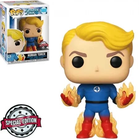 Funko Pop Marvel Fantastic Four 4 Human Torch Transiti *Ex* 569
