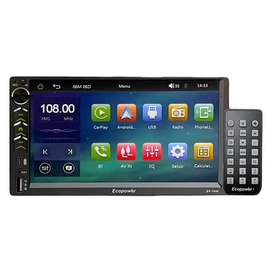 Radio Car Ecopower EP-7006 BT / SD / USB / 7"