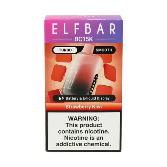 Pod Descartável Elf Bar BC15K Strawberry Kiwi