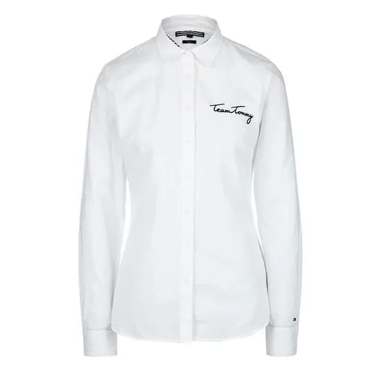 Camisa Tommy Hilfiger Feminina WW0WW21480-100 06 - Branco