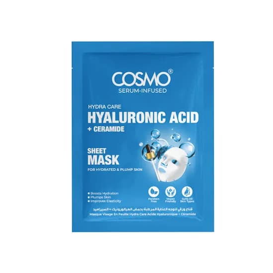 Máscara Facial Cosmo Hydra Care Hyaluronic Acid + Ceramide