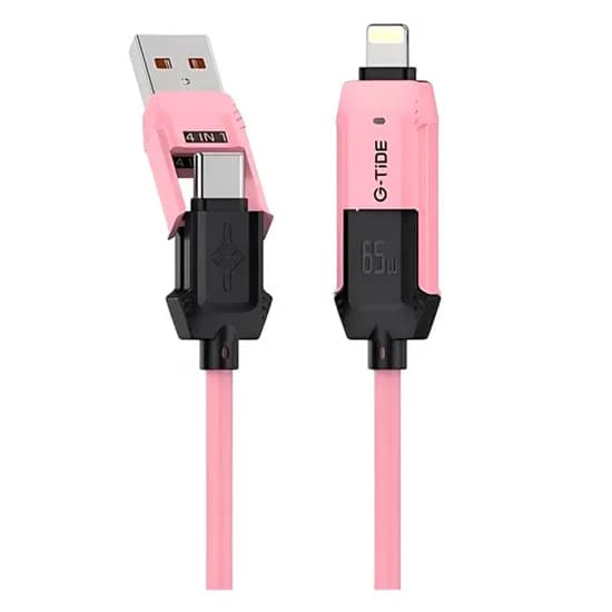 Cabo G-Tide Vida Colorida 4EN1 PC155-3 1.5M Pink