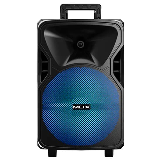 Speaker / Caixa de Som Mox MO-S1211 / 12"/ com Microfone / 40W / Bluetooth / USB / Aux / LED / Recarregavel - Preto