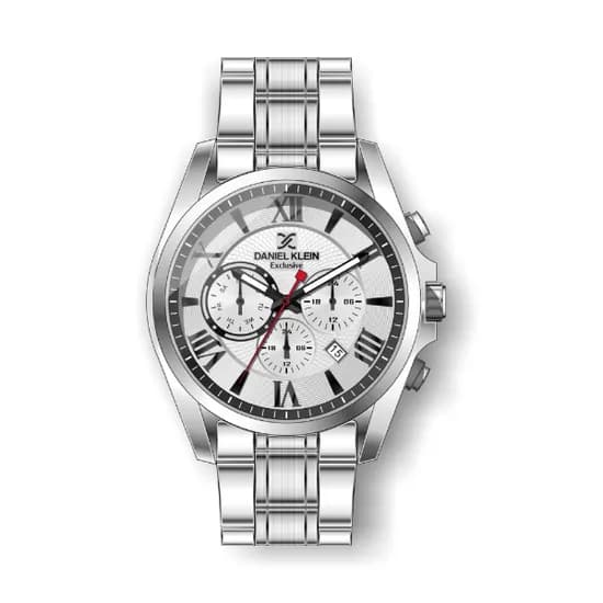 Relógio Analógico Masculino Daniel Klein Exclusive DK.1.12454-1 - Prata