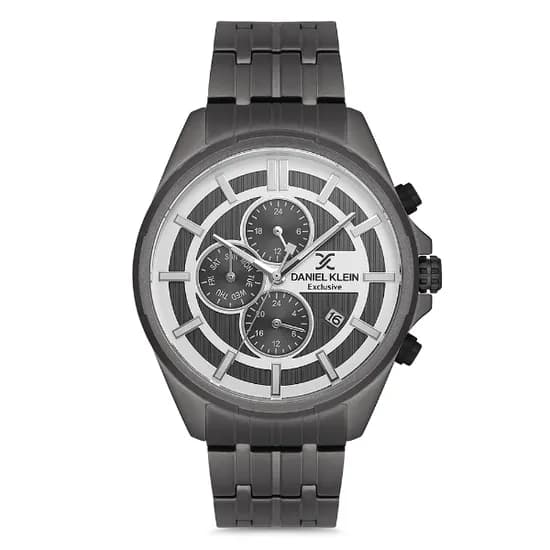 Relogio Analógico Masculino Daniel Klein DK.1.12706-6 Exclusive Gents / Pulseira de Aço Inoxidável - Preto