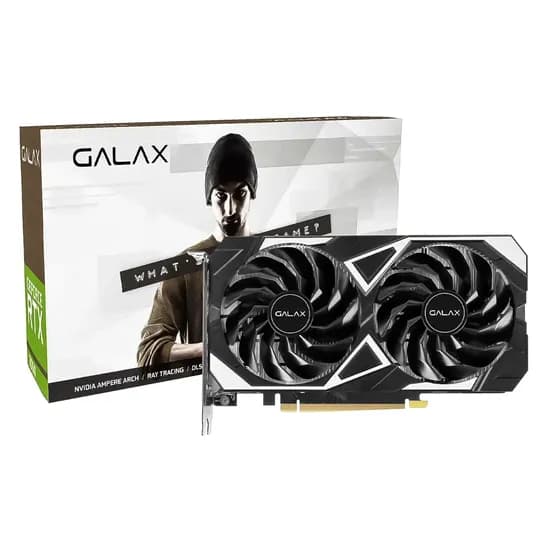 Placa de Vídeo Galax 1-Click Oc Nvidia Geforce RTX-3050 6GB GDDR6 - 35NRLDHP90DV