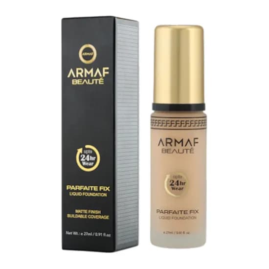 Base Facial Armaf Beauté Parfaite Fix Liq Foundation Coverage 24 HR Fair 27ML