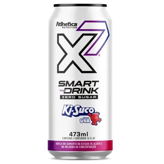 Atlhetica Nutrition X7 Smart Drink Zero Sugar Sabor Uva 473ML